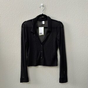 Sheer button up from HM brand new with tags never worn.